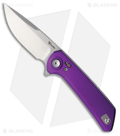 Reate PL-XF Pivot Lock Knife Purple Aluminum (3.4" Satin/Stonewash)