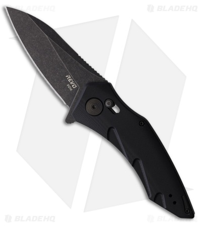 REVO Storm Crossbar Lock Knife Black G-10 (3.2" Black PVD)