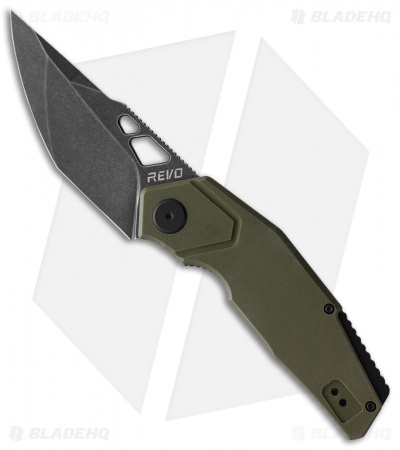 REVO Berserk Frame Lock Knife OD Green G-10 (3.4