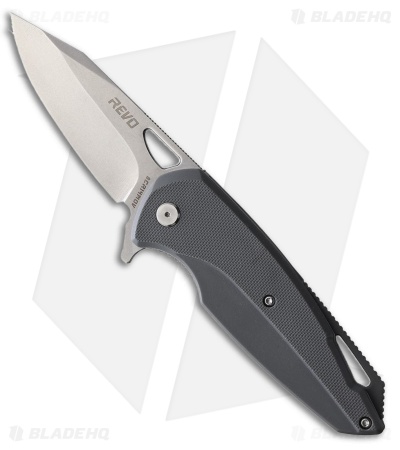 REVO Vipera XL Spring Assisted Knife Gray G-10 (3" Stonewash)