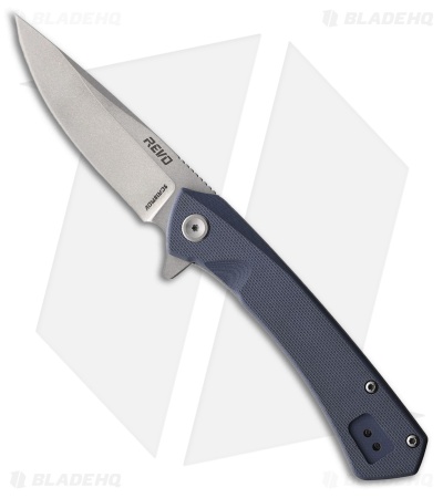 Revo Warden V2 Spring Assisted Drop Point Liner Lock Knife Gray G-10 (3.25" SW)