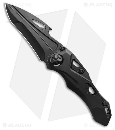 Rike Athron DLC Frame Lock Knife Black Titanium (3.2
