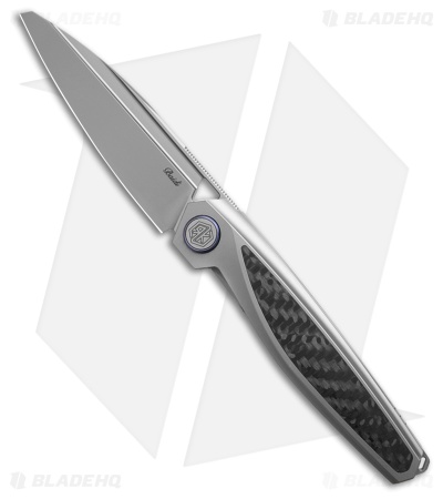Rike Knife Baidi-S Liner Lock Knife Titanium + Carbon Fiber (3.4" BB M390)