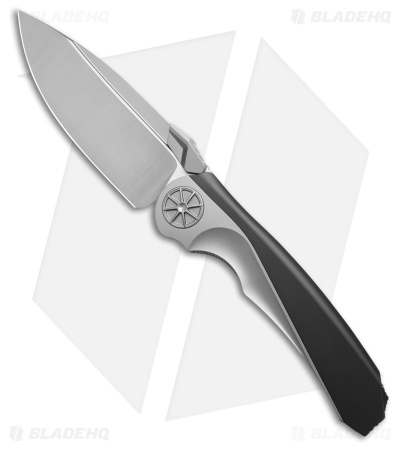Rike Knife Tissot 1 Liner Lock Knife DLC/Satin Titanium ( 3.75" Satin)