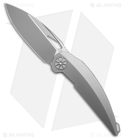 Rike Knife Tissot 2 Liner Lock Knife Titanium (3.75" Satin M390)