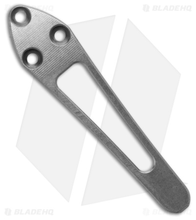 Ripp's Garage Tech Spyderco Shaman Titanium Pocket Clip - Stonewash