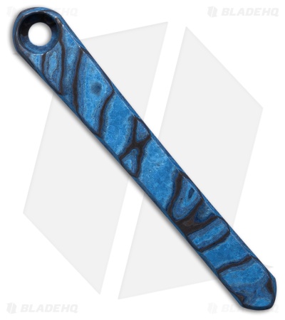 Ripp's Garage Tech Chris Reeve Knives Pocket Clip - Matte Blue Timascus