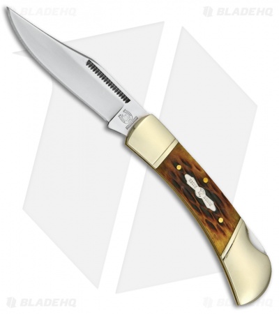 Rough Ryder Lockback Pocket Knife Amber Jigged Bone (2.75" Satin)