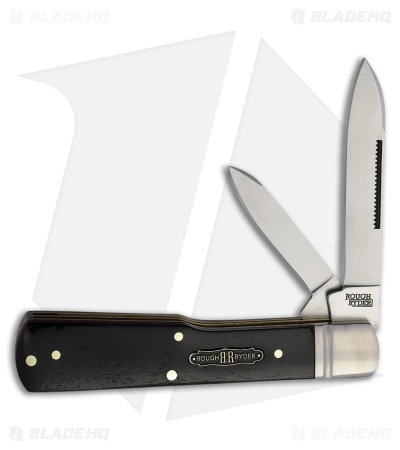 Rough Ryder Bearhead Knife 3.75" Black Pakkawood RR2569