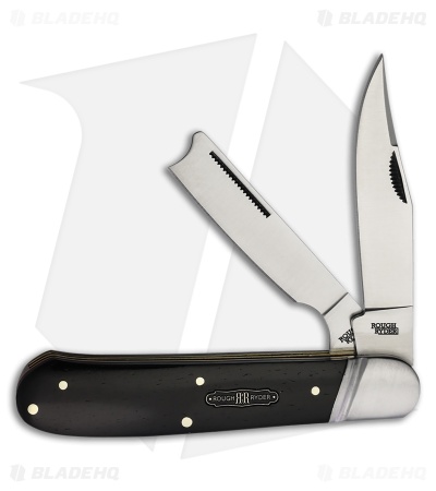 Rough Ryder Black Reserve Bearhead Knife 4.12" Black Pakkawood RR2567