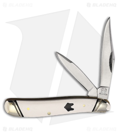 Rough Ryder Peanut Knife 2.75" White Micarta RR2312