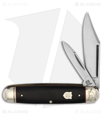 Rough Ryder Cattleman Knife 4.25" Black Micarta RR2380