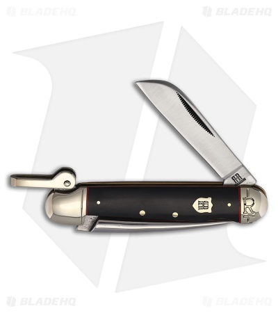 Rough Ryder Marlin Spike Knife 4.5" Black Micarta RR2386