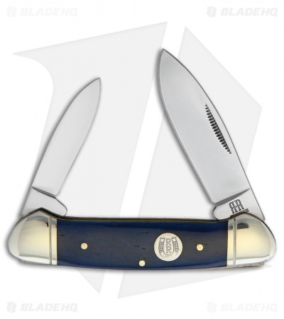 Rough Rider Canoe Knife 3.63" Blue Smooth Bone RR1949