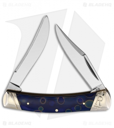 Rough Ryder Small Moose Knife 3.5" Blue Celestial RR2075