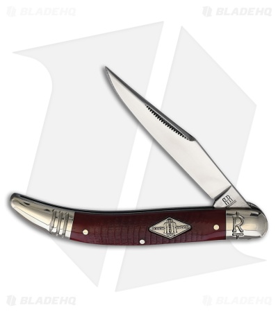 Rough Ryder Bolster Lock Toothpick Knife 3" Red Jigged Bone RR1961