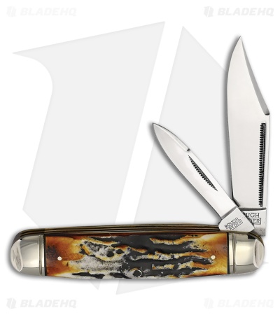 Rough Ryder Cattleman Knife 4.25" Cinnamon Stag Bone RR2430