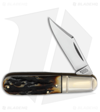 Rough Ryder Barlow Knife 3.25" Cinnamon Stag Bone RR2429