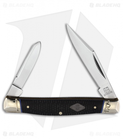 Rough Ryder Pen Knife 3.25" Black Micarta RR2211