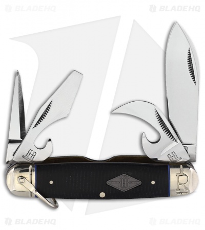 Rough Ryder Scout Knife 3.6" Black Micarta RR2215