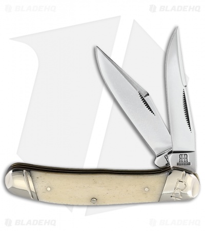 Rough Ryder Copperhead Knife 3.75" Smooth White Bone RR2290