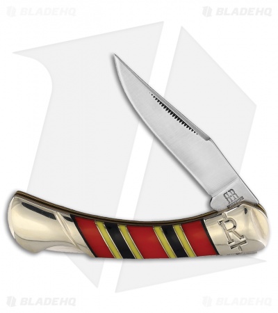 Rough Ryder Lockback Knife 3.5" Red Polymer RR2278