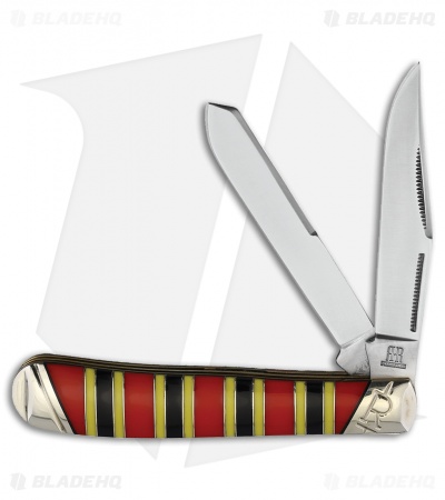 Rough Ryder Trapper Knife 3.12" Coral Snake Smooth Bone