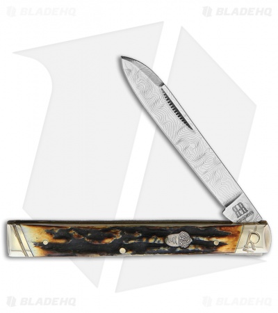 Rough Ryder Doctor's Knife 3.75" Brown Stag RR2158