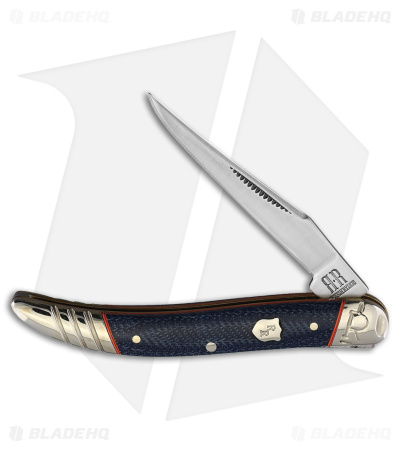 Rough Ryder Tiny Toothpick Knife 3" Denim Micarta