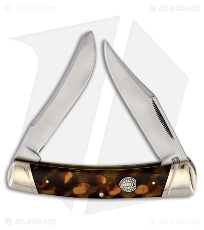 Rough Ryder Moose Knife 4.5" Brown Tortoise Shell RR2436