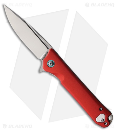 Rough Ryder Night Out Liner Lock Knife Red Aluminum (3.5" Satin)
