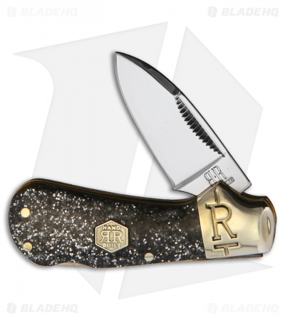 Rough Ryder Cub Knife 2.5" Black/Silver Acrylic RR2011