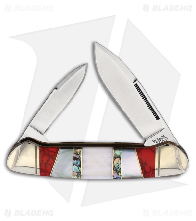 Rough Ryder Canoe Knife 3.63" White Stoneworx RR2402