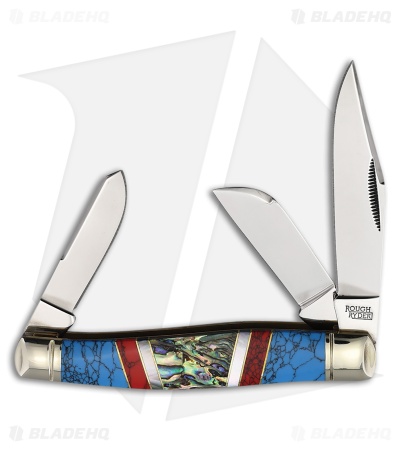 Rough Ryder Large Stockman Knife 4.12" Spectrum Polymer RR2404