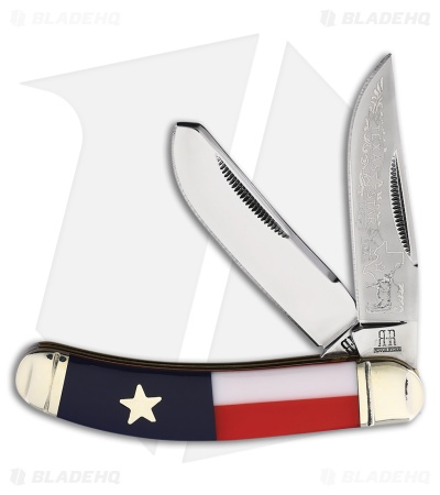 Rough Ryder Sowbelly Trapper Knife 4.12" Texas Star Polymer RR2183