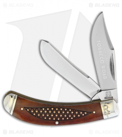 Rough Ryder Tobacco Road Bow Trapper Knife 3.25" Bone
