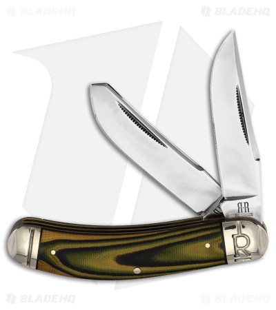Rough Ryder Bow Trapper Knife 4.12" "Wasp" G-10 RR2261