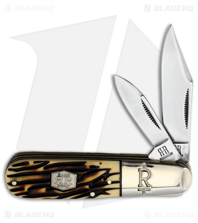 Rough Ryder Tuff Stag Barlow Knife 2.37" Synthetic Stag