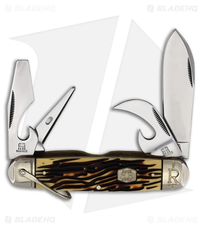 Rough Ryder Scout Knife 4.25" Imitation Stag RR2371