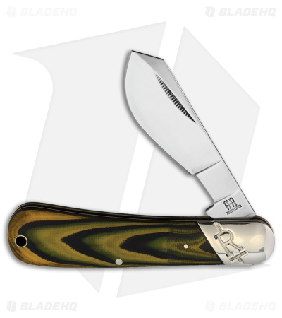 Rough Ryder Cotton Sampler Knife 4" Black/Yellow "Wasp" G-10 + VG10 RR2269