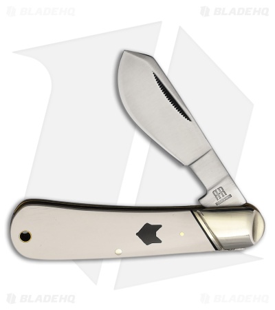 Rough Ryder Cotton Sampler Knife 4" White Micarta RR2546
