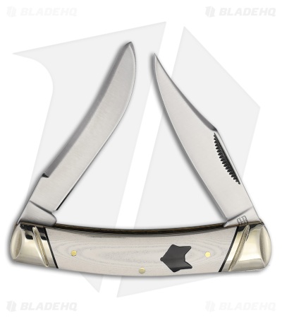 Rough Ryder Moose Knife 3.5" White Smooth Micarta RR2544