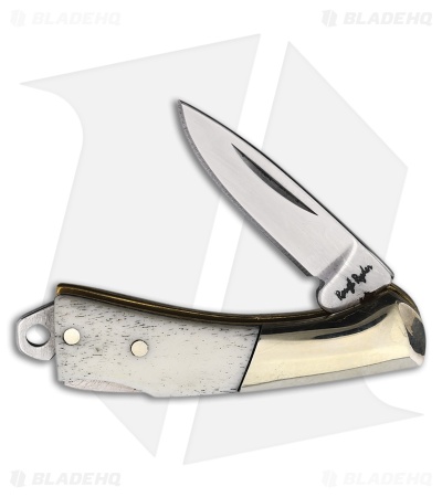 Rough Ryder Mini Lockback Knife 1.5" White Smooth Bone RR2458