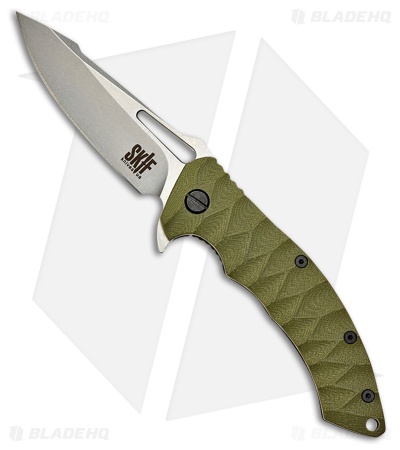 SKIF Knives Shark Frame Lock Knife OD Green G-10 (3.7
