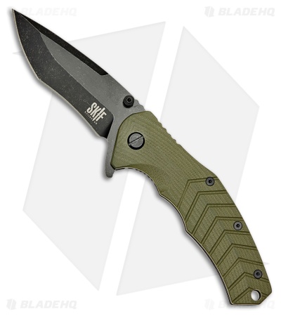 SKIF Knives Griffin Frame Lock Knife Olive Green G-10/Steel (3.75