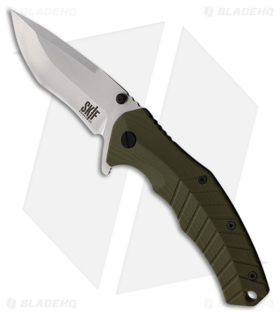 SKIF Knives Griffin Frame Lock Knife Olive Green G-10/Steel (3.75