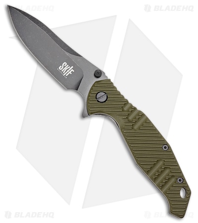 SKIF Knives Adventure Frame Lock Knife Olive Green G-10/Steel (4