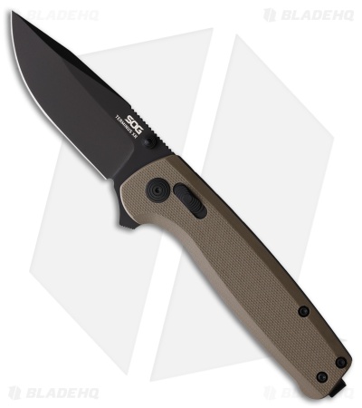SOG Terminus XR Lock Knife Tan G-10 (3" Black)