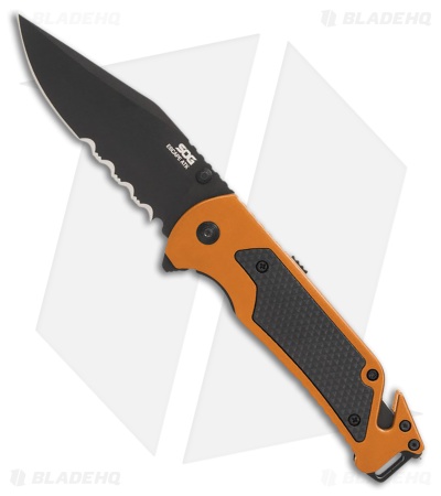 SOG Escape ATK 2.0 Liner Lock Knife OD Orange/Black (3.5" Black)