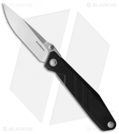 SRM Knives 1158-GW Liner Lock Knife Black G-10 (3.6